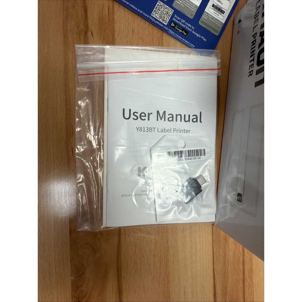 Knaon Bluetooth thermal ShippingLabel Printer 4x6 Portable Label Printer Black - Picture 5 of 10